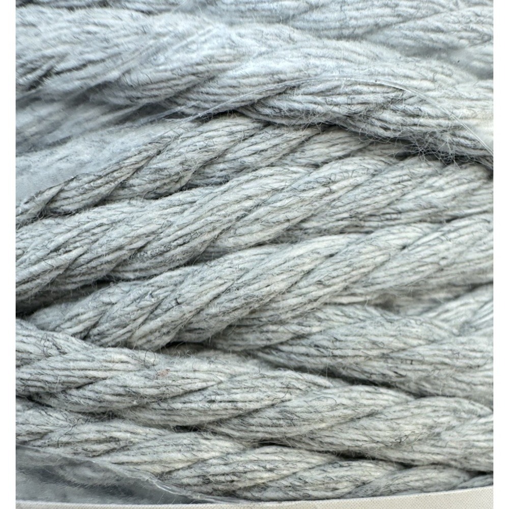 Macrame Cord 5mm Light Gray 3 Rolls 327 Yards Cotton Rope Lot 322A New - Picture 3 of 9